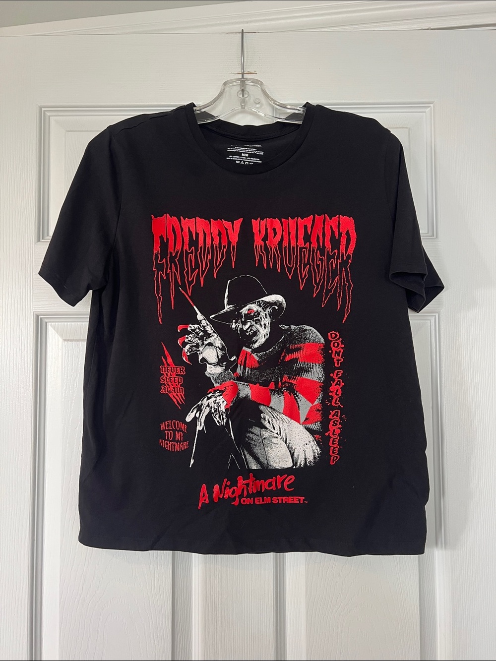 Freddy Krueger Graphic Tee - Black & Red Horror Shirt